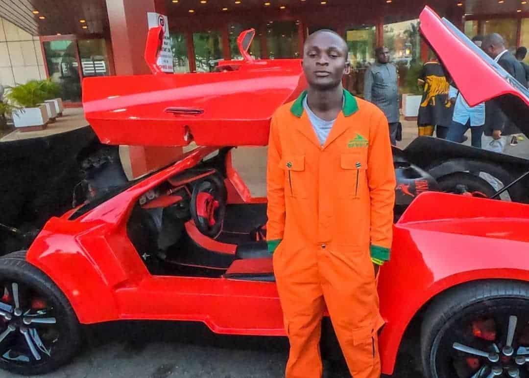 Channels TV: 25-Year-Old Manufactures, Unveils Nigeria’s First ‘Carbon Fibre’ Sports Car
